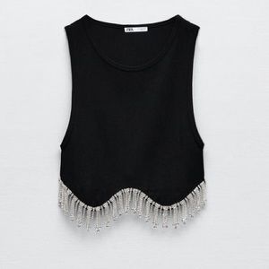 Zara Seemless Rhinestone Top